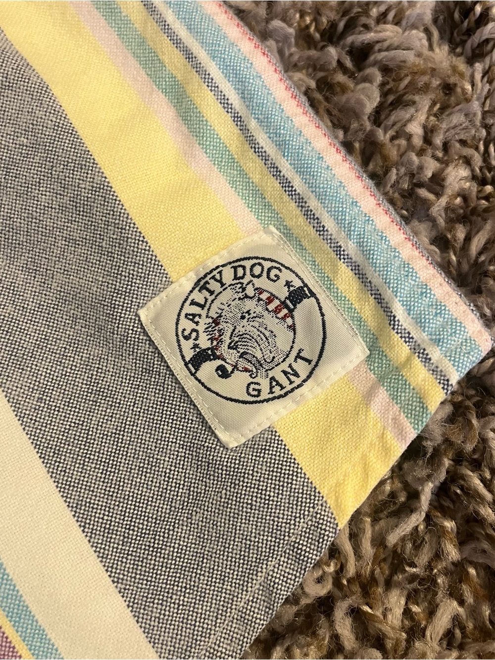 Salty Dog Gant colorful striped button down mens shirt medium - Picture 3 of 6